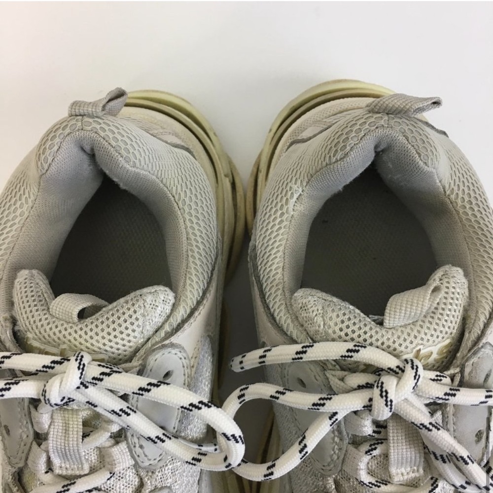 Authentic BALENCIAGA Triple S Size 38 Gray Sneakers - Picture 8 of 10